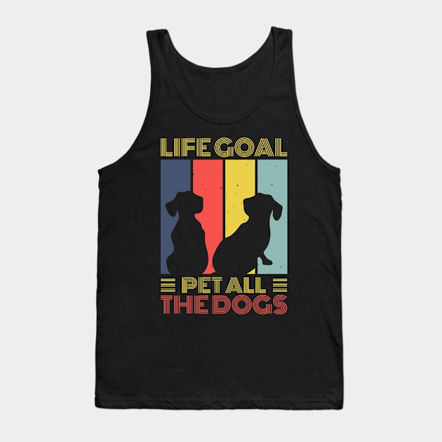 Life Goal Pet All The Dogs T shirt For Women Tank Top by Xamgi